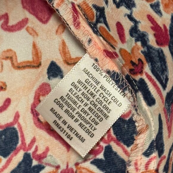 Wonderly Womens blouse Sz 1X Multicolor Boho Short Sleeve Blouse - Picture 4 of 12